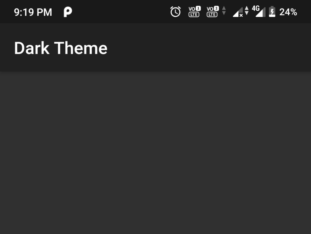 Dark Theme - Switching themes in the flutter apps